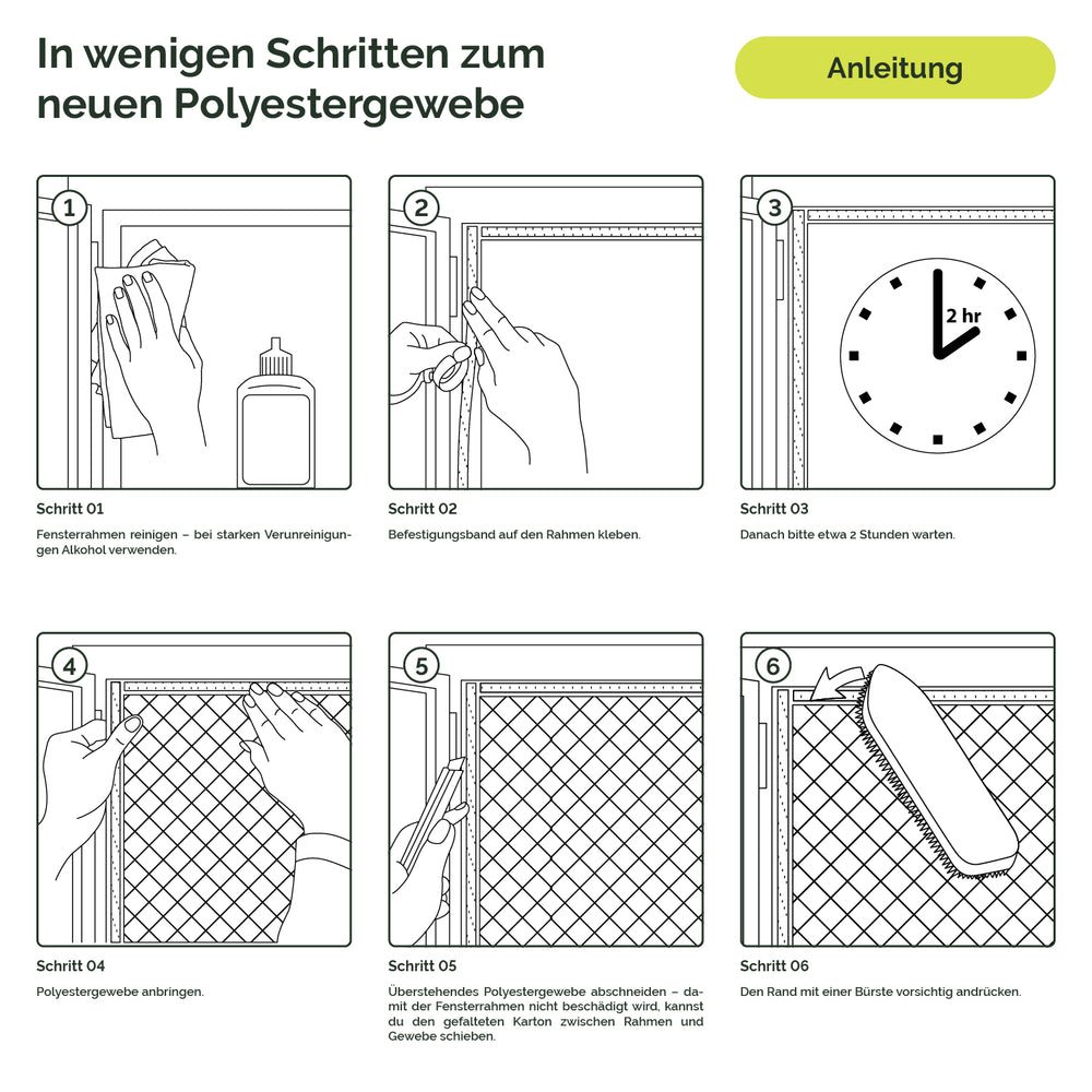 Fliegengitter Polyestergewebe